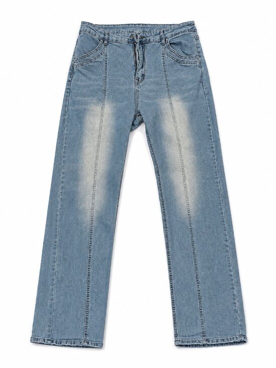 Unbranded Denim - Women's Medium Wash Bootcut Jeans XXL Stretch Denim Casual Five Pocket Pants